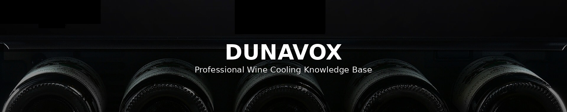 Soluciones profesionales para enfriamiento de vino Dunavox — refrigeradores de vino empotrados en columna y totalmente integrados